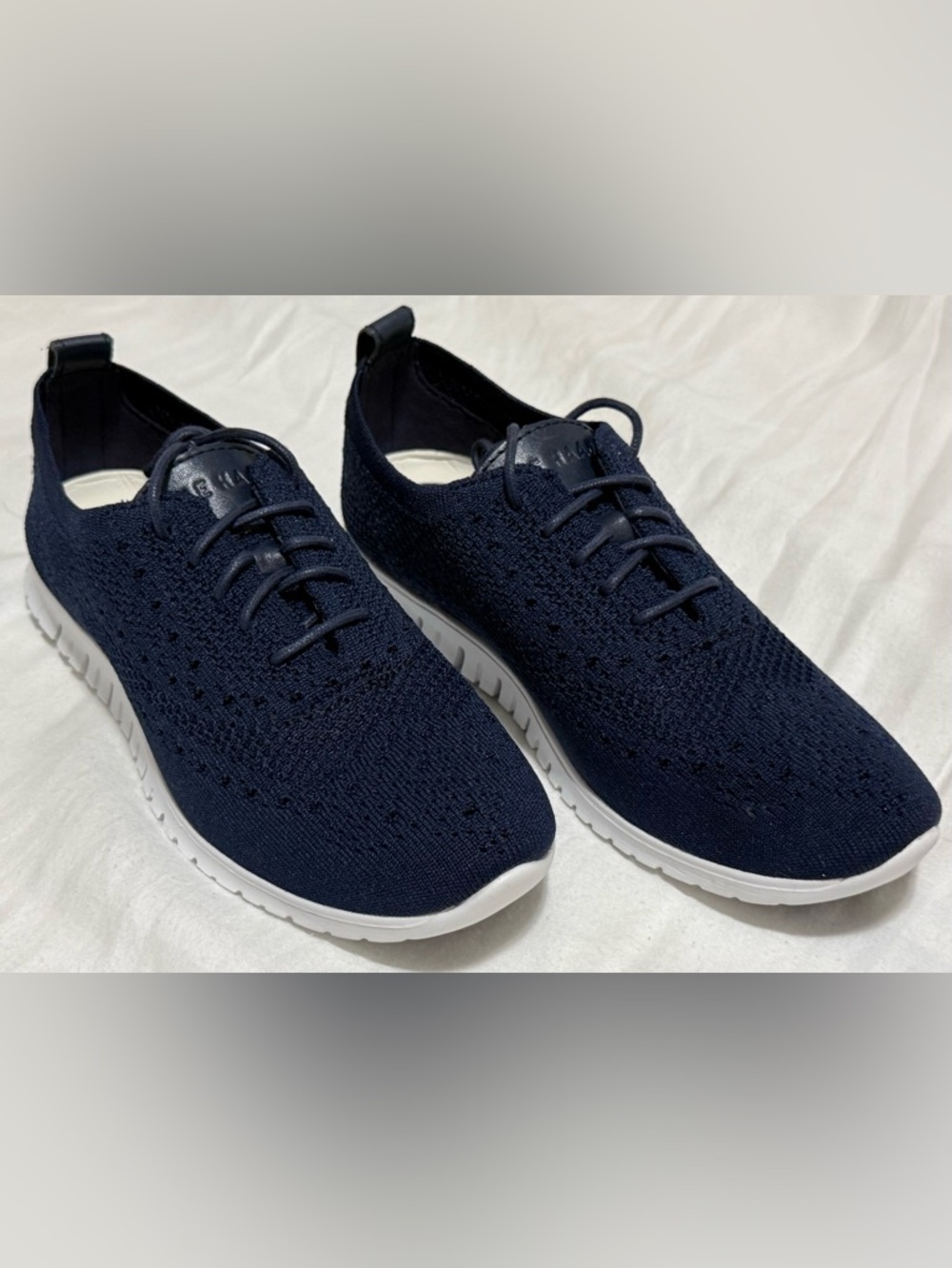 Cole Haan Zerogrand St Ox Marine Blue Knt Sneakers - Picture 7 of 7